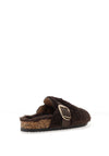 Lunar Fleece Lined Mule Slipper, Brown