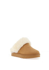 Lunar Nevis Faux Fur Lined Mules, Tan