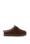 Lunar Selena Cheetah Printed Mule Slipper, Brown