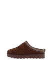 Lunar Selena Cheetah Printed Mule Slipper, Brown