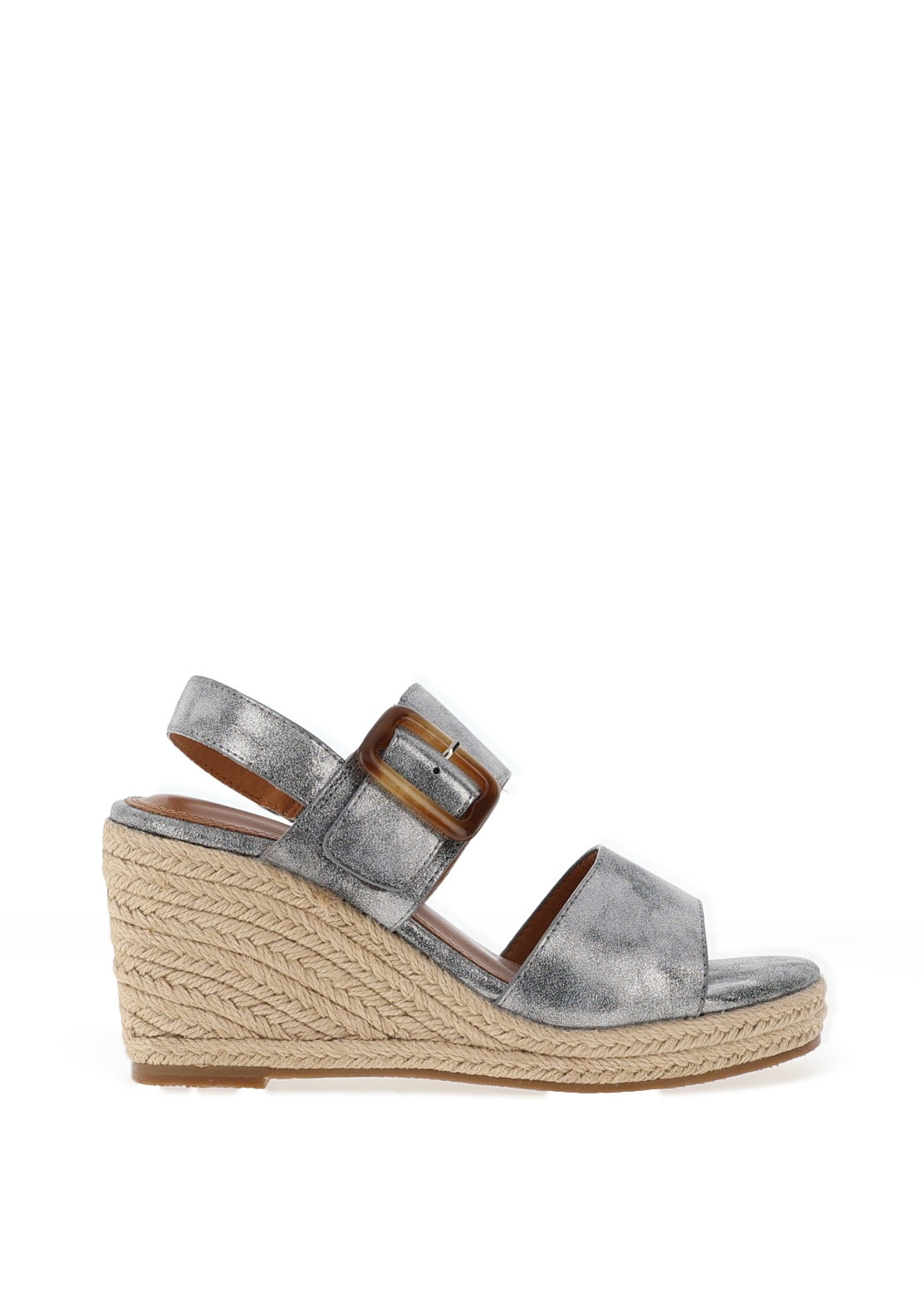Lunar Rochester Espadrille Wedge Sandals, Grey