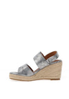 Lunar Rochester Espadrille Wedge Sandals, Grey