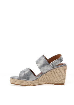 Lunar Rochester Espadrille Wedge Sandals, Grey