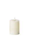 Fern Cottage Luxe LED Natural Glow 3x4 Candle, Ivory
