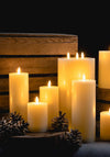 Fern Cottage Luxe LED Natural Glow 3x6 Candle, Ivory