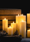 Fern Cottage Luxe LED Natural Glow 6x12 Candle, Ivory