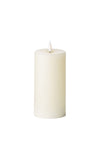 Fern Cottage Luxe LED Natural Glow 3x6 Candle, Ivory