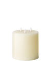 Fern Cottage Luxe LED Natural Glow 6x6 Candle, Ivory