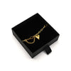 M Collection Heart Chain Bracelet, Gold