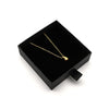 M Collection Mini Tear Drop Pendant Necklace, Gold