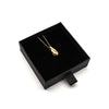 M Collection Tear Drop Pendant Necklace, Gold