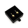 M Collection Ball Earrings, Gold