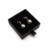 M Collection Ball Earrings, Silver