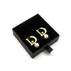 M Collection D Drop Pearl Earrings, Gold