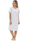 Marlon Floral Short Sleeve Nightdress, Blue
