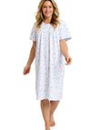 Marlon Spring Garden Floral Short Sleeve Nightdress, Blue