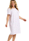 Marlon Spring Garden Floral Short Sleeve Nightdress, Pink
