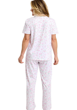 Marlon Spring Garden Floral Pyjama Set, Pink