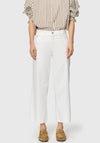 MAC Jeans Dream Wide Leg Cropped Jeans, White