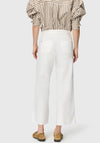 MAC Jeans Dream Wide Leg Cropped Jeans, White