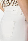 MAC Jeans Dream Wide Leg Cropped Jeans, White