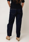 MAC Danni Barrel Fit Jeans, Dark Blue Wash