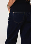 MAC Danni Barrel Fit Jeans, Dark Blue Wash