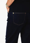 MAC Danni Barrel Fit Jeans, Dark Blue Wash