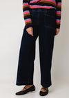 MAC Jeans Dream Culotte Pocket Wide Leg Denim Jeans, Dark Blue