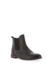 Marco Tozzi Leather Brogue Stitch Chelsea Boots, Khaki