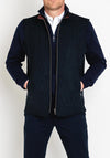 Magee 1866 Patrick Diamond Quilted Gilet, Navy