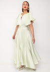 Maisonel Pleated A-Line Midi Dress, Green