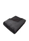 Malini Cosy Faux Fur Throw, Black