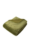 Malini Cosy Faux Fur Throw, Olive