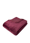 Malini Cosy Fleece Throw, Wine