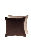 Paul Moneypenny Two Faced Reversible 43 x 43cm Cushion, Brown and Beige