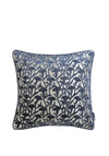 CUT VELVET FLORAL NAVY REV 50 X 50