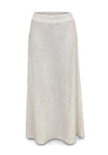 Malissa J Sequin Detail Midi Skirt, White