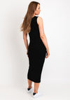 Malissa J One Size Basic Jersey Midi Dress, Black