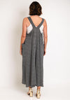 Malissa J One Size Flowy Striped Midi Dress, Black