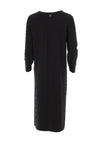 Malissa J One Size Textured Midi Dress, Black