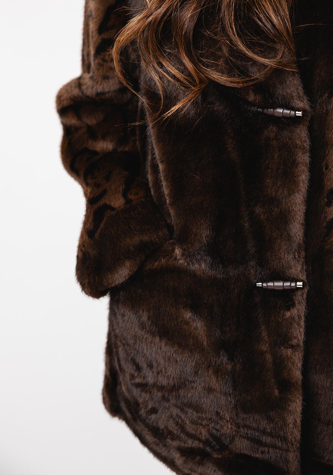 Malissa J Leopard Faux Fur Jacket, Brown