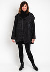 Malissa J One Size Textured Jacket, Black