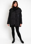Natalia Collection One Size Textured Jacket, Black