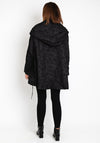 Natalia Collection One Size Textured Jacket, Black