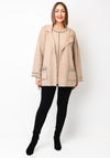 Malissa J One Size Stud Trim Cardigan, Beige