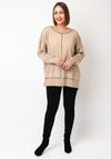 Malissa J One Size Stud Trim Knit Jumper, Beige