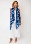 Malissa J Heart Satin Cover Up and Pashmina Set, Blue