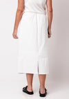 Malissa J One Size Textured A-Line Skirt, White