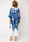 Malissa J Heart Satin Cover Up and Pashmina Set, Blue